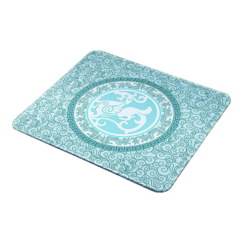 BUBM Gaming Mouse Pad Qingmou Yun, Extra Large Thick with Locked Edges, Smooth Surface for FPS And PUBG, Professional Competitive Mouse Pad for Men, 35*30 Qingmou Yu