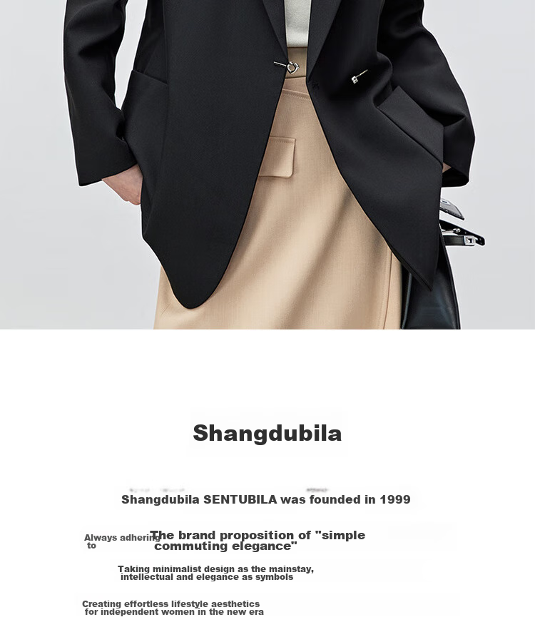 Sentubila Professional Interview Suit Set for Women, Spring And Autumn Style, Formal Wear, High-End Small Suit Outfit, Complete Set, Gray, S 29