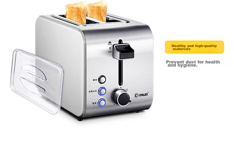 Donlim Bread Toaster, Breakfast Maker, Sandwich Maker, Toaster Oven, Stainless Steel Body, Home Small Fully Automatic Wide Slot Toast Machine, Light Meal Maker DL-8117 13