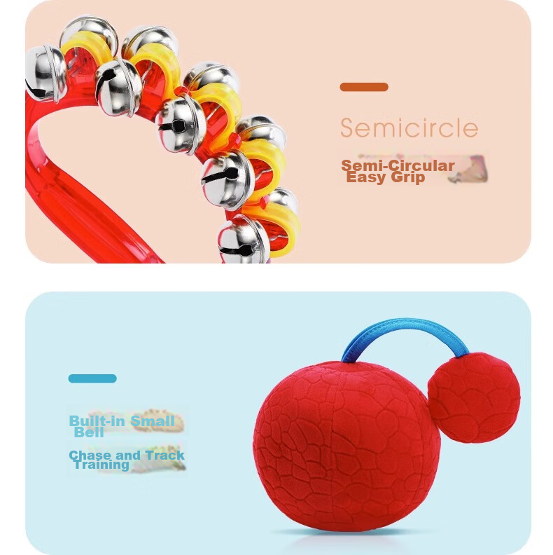 SHANGYUN Children's And Baby Toys, Newborn Toys for 0-1 Year Olds, Rattle, Small Hammer, Teether, Pacifier, Shaker Drum 14