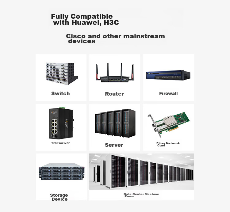 BOYANG BY-GE2 SFP-GE Optical-To Module Gigabit, Optical-Electrical Conversion Module (100m, RJ45), Compatible with Domestic Switches SFP-GE 6