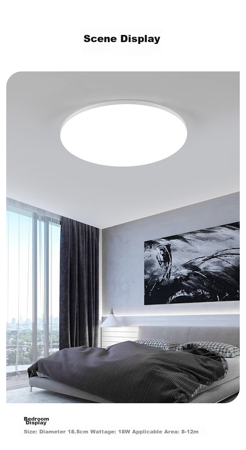 TCL Lighting, Ceiling Light Core LED Light Panel, Magnetic Suction Retrofit Light Board, Circular Light Source Module, 24W/three Color Dimming 9