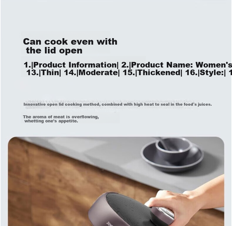 Joyoung Home 5L Electric Pressure Cooker Multifunctional Electric Pressure Cooker with Lid, High-Pressure Cooker, Electric Rice Cooker, Rice Cooking Pot Y-50C31 8
