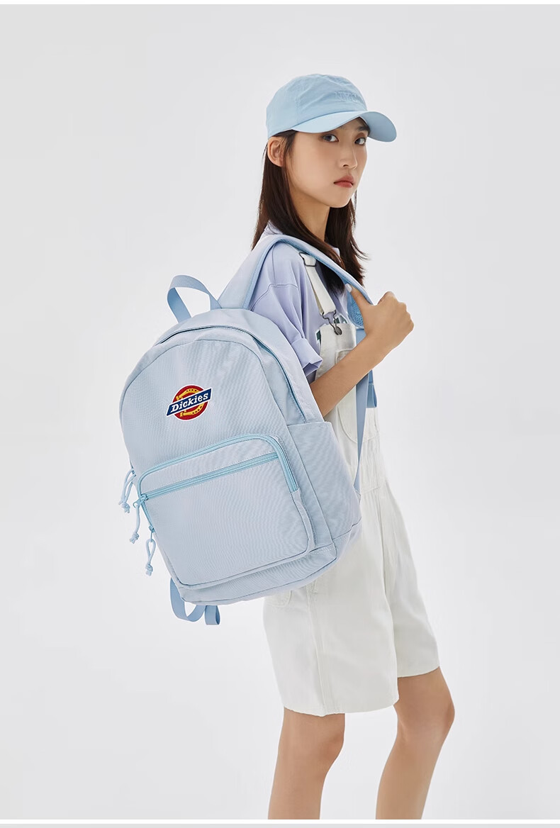 Dickies Women's Backpack DK Schoolbag with Multiple Compartments, Large Capacity, Can Hold Many Items, Suitable for Middle And High School Students, Travel Bag 17