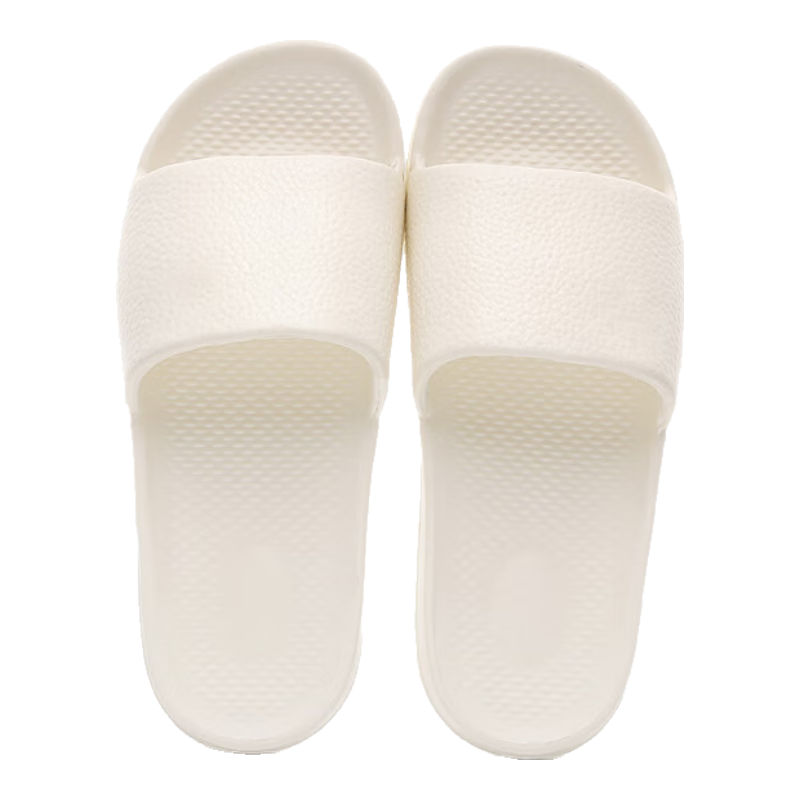 GUOLUOFEI Home Slippers for Men And Women, Summer Stepping-In Feeling Couple Bathroom Shower Outdoor Thick-Soled Sandals, Beige, Size 36-37