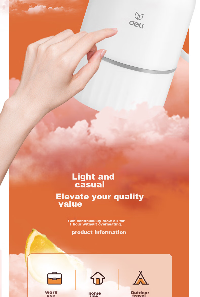 Deli Manual Vacuum Pump Storage Bag Vacuum Compression Pump Specialized for Vacuum Bags, Battery-Free Portable 14930 6