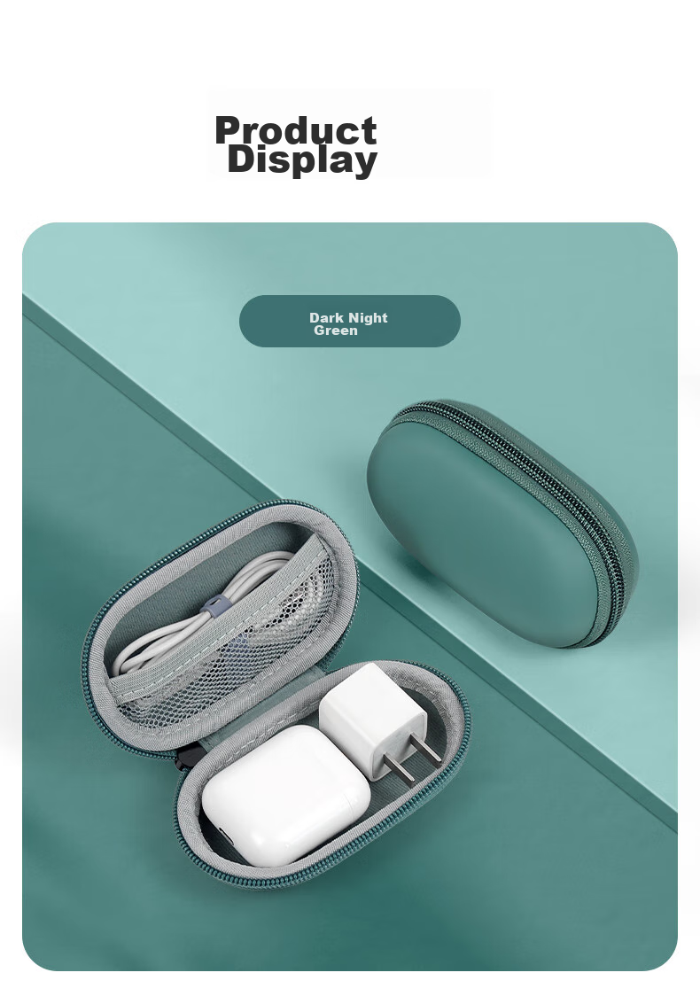 DiyiGongfang Data Cable Storage Pouch, Bluetooth Earphone Case, Charger Mini Earphone Box, Charging Cable Protector, Power Adapter, USB Drive, Small Digital Accessory Organizer Box 12