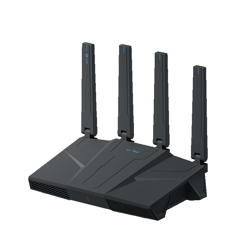 GL.iNet BE6500 WiFi7 Home Router Full-Power 5x 2.5G Ports 1GB RAM 512MB Flash Qualcomm Quad-Core Wireless Signal Penetration King