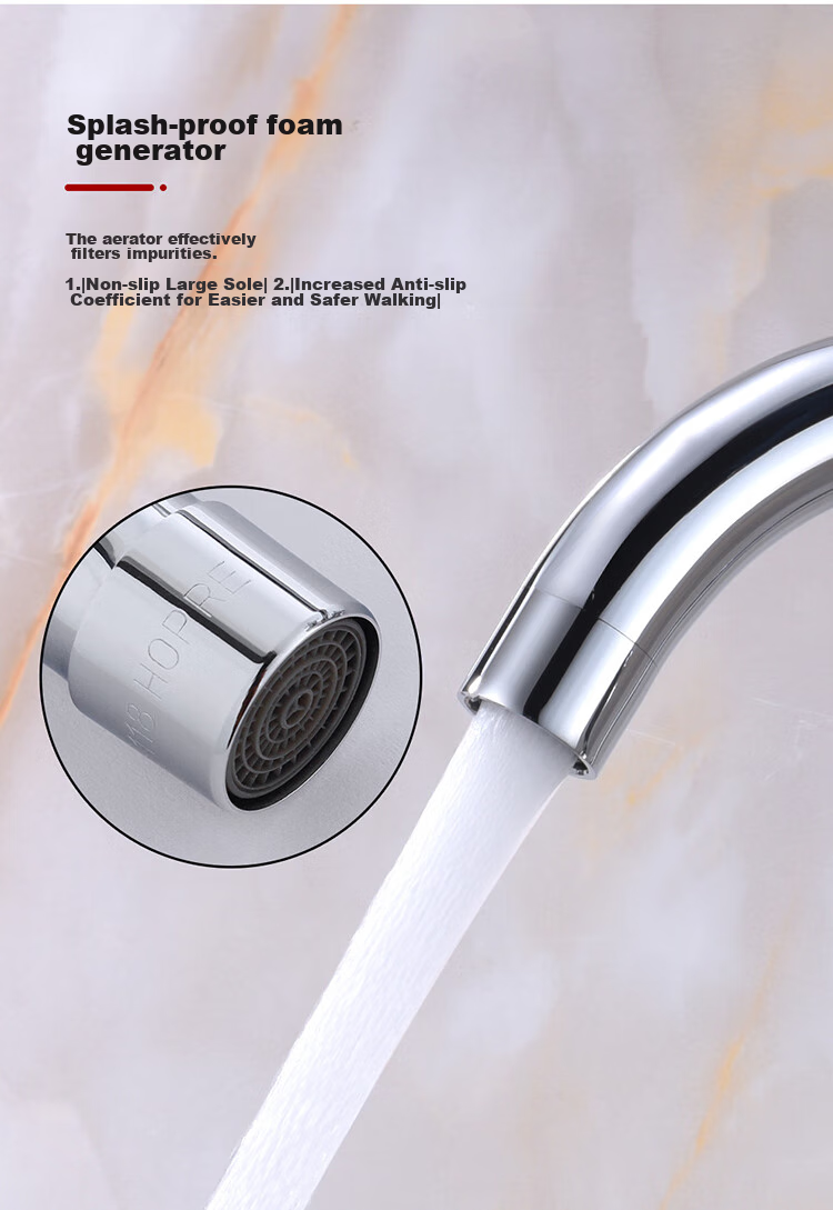 Larsd Wall-Mounted Kitchen Faucet, Hot And Cold Rotatable Sink Mixer Tap for Balcony, LD75022 6