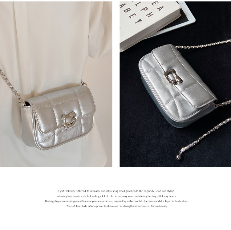 Mood New Versatile Chain Crossbody Bag, Light Luxury Niche High-End Exquisite Commuter Underarm Bag, Birthday Gift for Wome 37