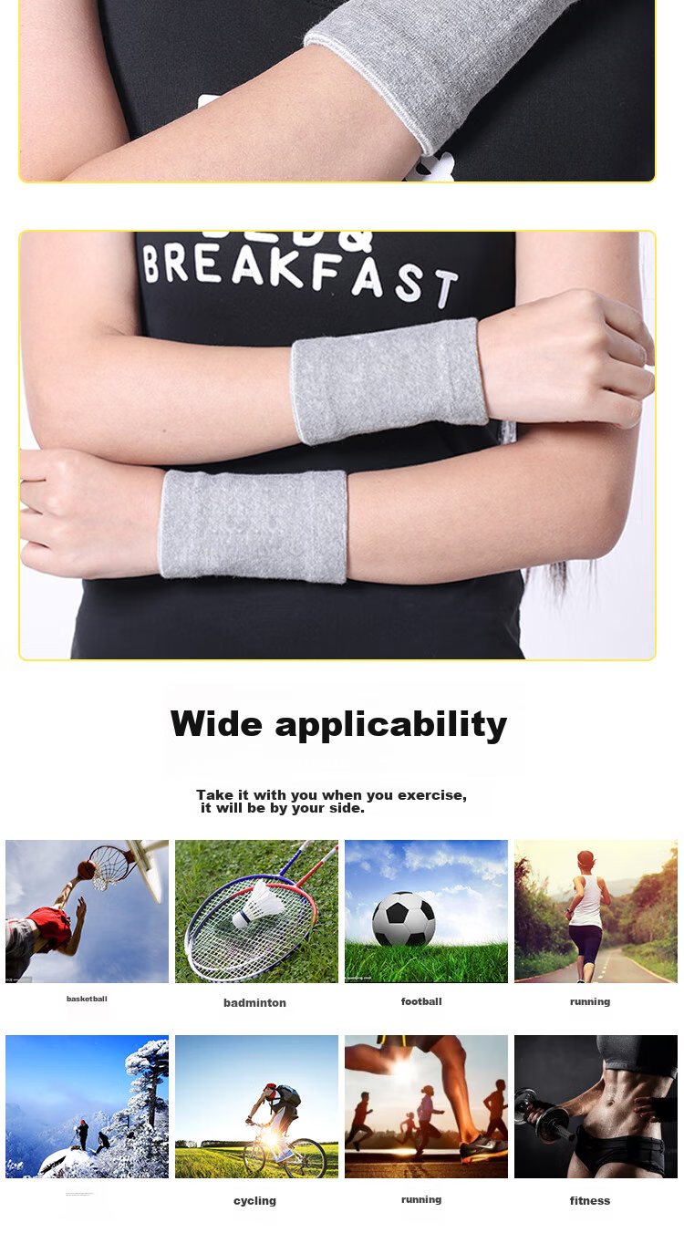 Chidong Summer Thin Wristband for Men And Women, Sports Sprain Protection, Badminton Basketball Tennis Sweat-Absorbing Wrist Guard, 2-Pack One Size Fits All 8