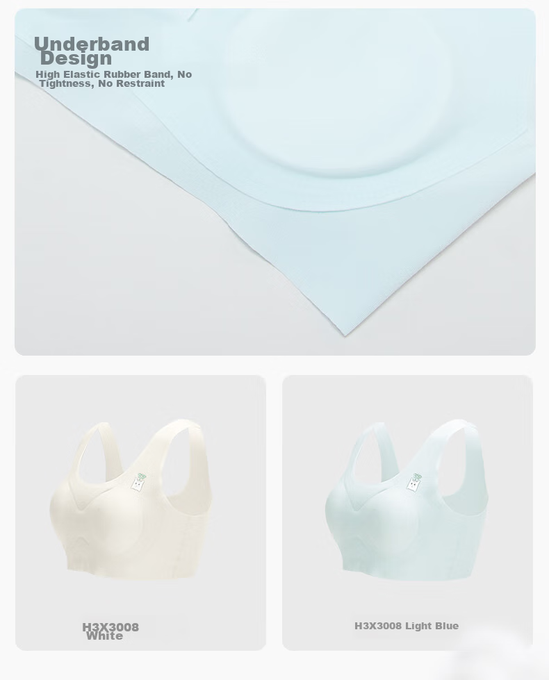 Hodo Girls' Bra, Modal Seamless Underwear, for Puberty And Middle School Students, Invisible Bra X3008, Off-White, Size 150 10