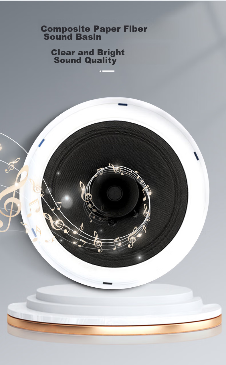 Newmine ND-11D Constant Impedance Ceiling Speaker, Recessed Background Music Sound System for Suspended Ceilings, Embedded Public Address System for Shopping Malls And Stores, 5-Inch 3