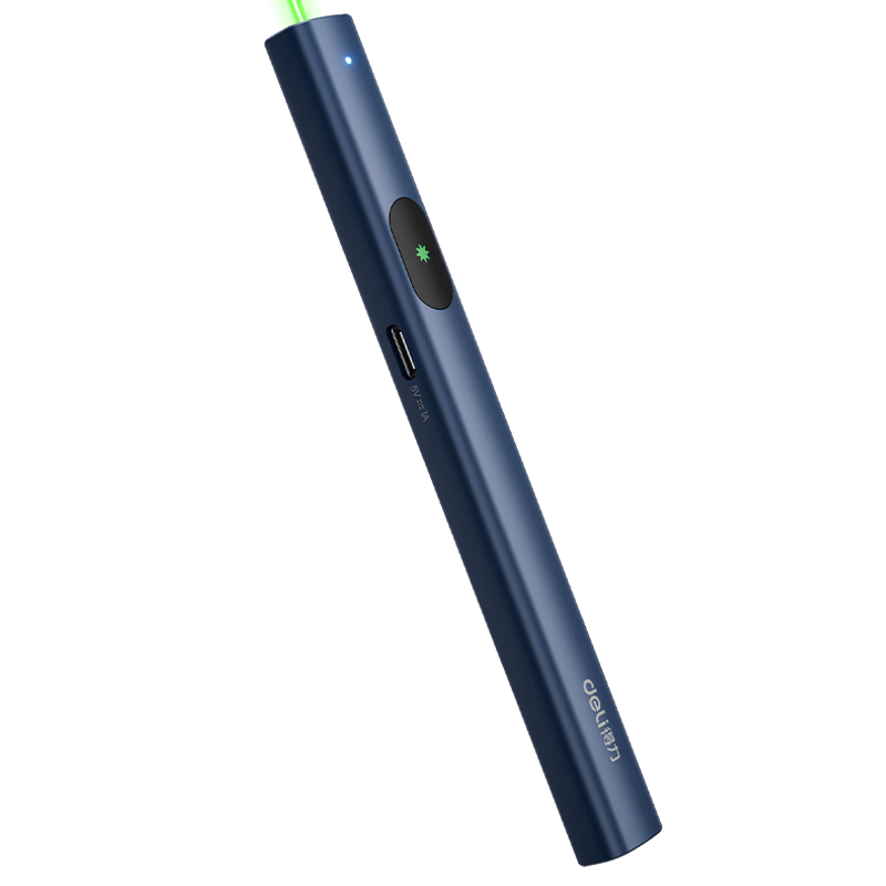 Deli Laser Pointer, Outdoor Laser Pointer for Sand Table And Sales Office, Electronic Pen, Cat Teaser, Laser Pointer, Green Light Laser Pointer, Blue MA303-G