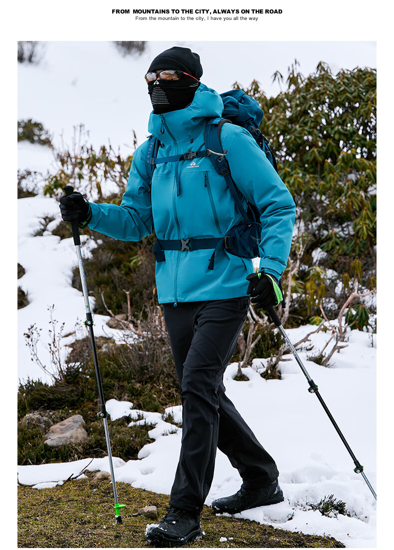 Pioneer Camp Lin Xinyue Same Style Little Eagle Windbreaker, Toray Men's Outdoor Windproof Waterproof Professional High-Altitude Hiking Mountaineering Jacket 10