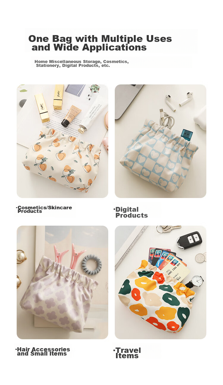 Lehuolvxing Coin Purse for Women, Small Storage Bag, Handbag, Small Makeup Bag, Portable Phone Case for Diaper Bag, Red Packet Bag, Fabric Bag 12