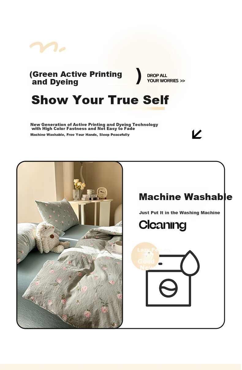 Hodo Class A Double-Layer Gauze Duvet Cover, Single Piece, Thickened, for Home Use, Double Bed Sheet, Skin-Friendly, for Sleeping Naked, 200*230cm, Semi-Sheer 8