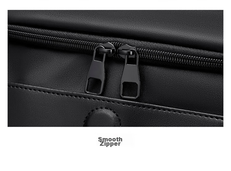 GOLF Backpack for Men, Casual Soft Leather Backpack, Laptop Bag for Students, Flip-Top Travel Outdoor Business Sports Backpack 28