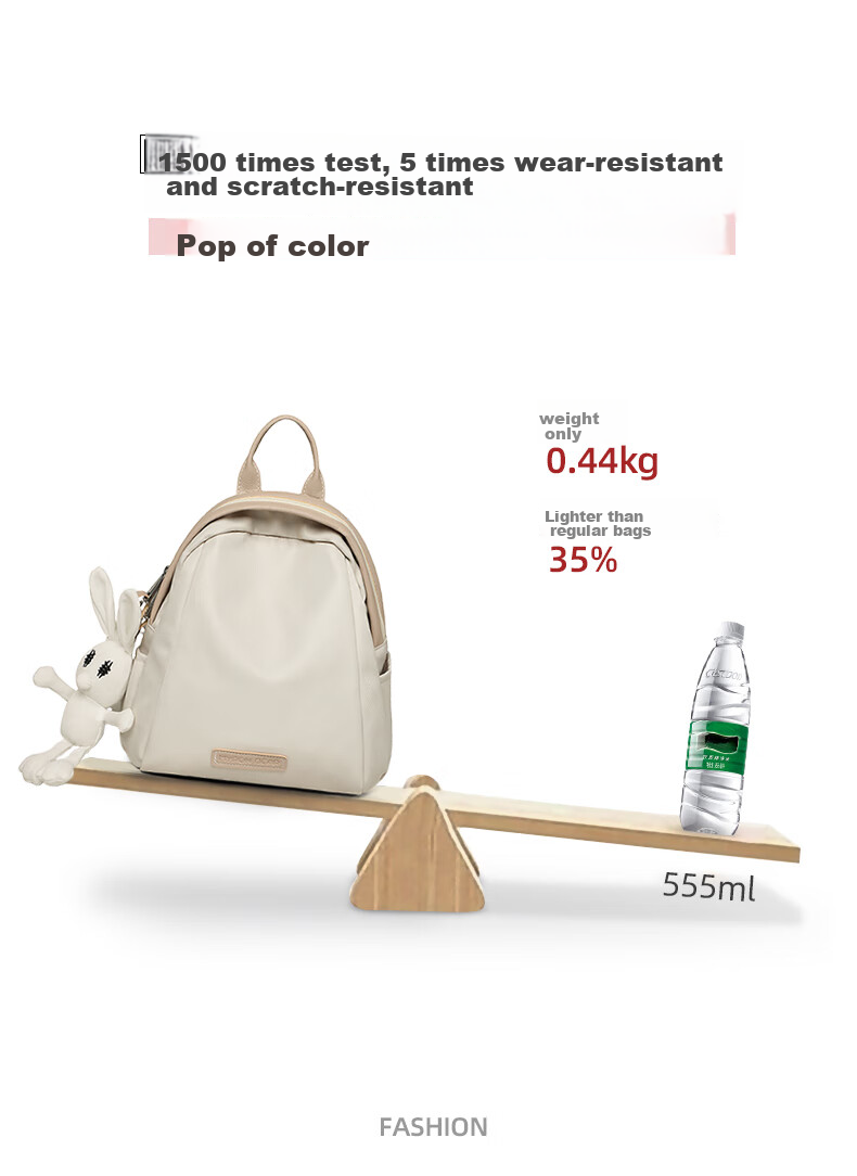 YUYULA Women's Backpack, Casual Large-Capacity Canvas Student Bag, Fashionable Lightweight Travel Bookbag, Birthday Gift for Girlfriend 9