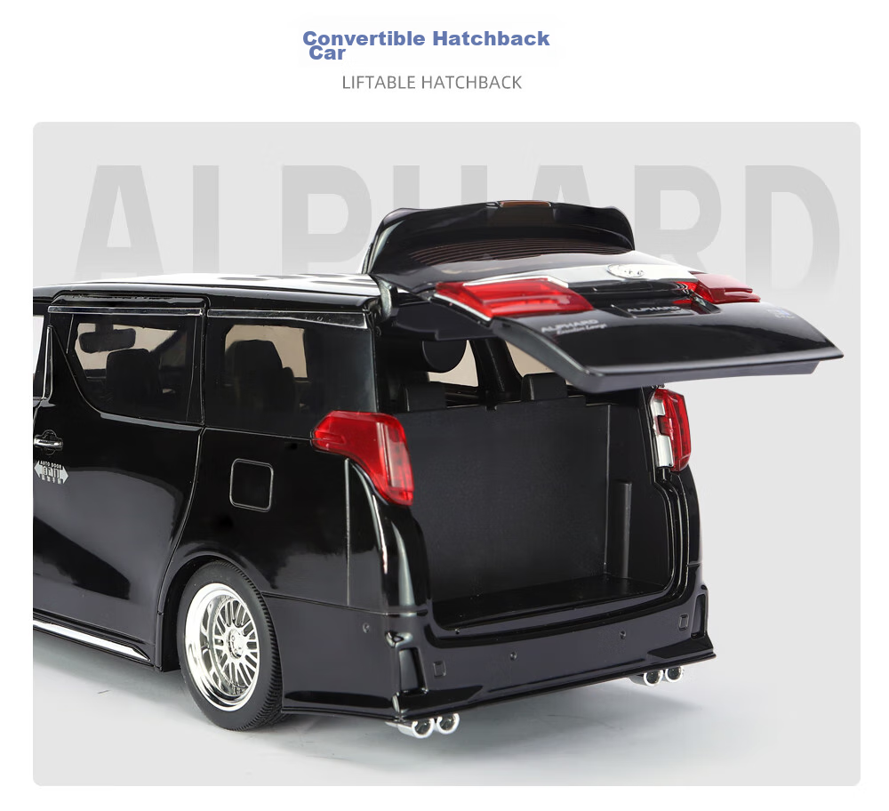 Heimanba Erfa Black 1:18 Business Car Model, Realistic Alloy Children's Toy Car, Model Toy Decoration, Toy Vehicle 15