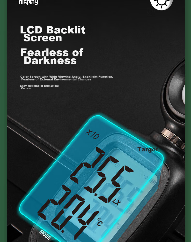 Deli Integrated Illuminance Meter, Home Light Meter, High-Precision Lumen Tester, Brightness Meter, Illuminance Tester 13
