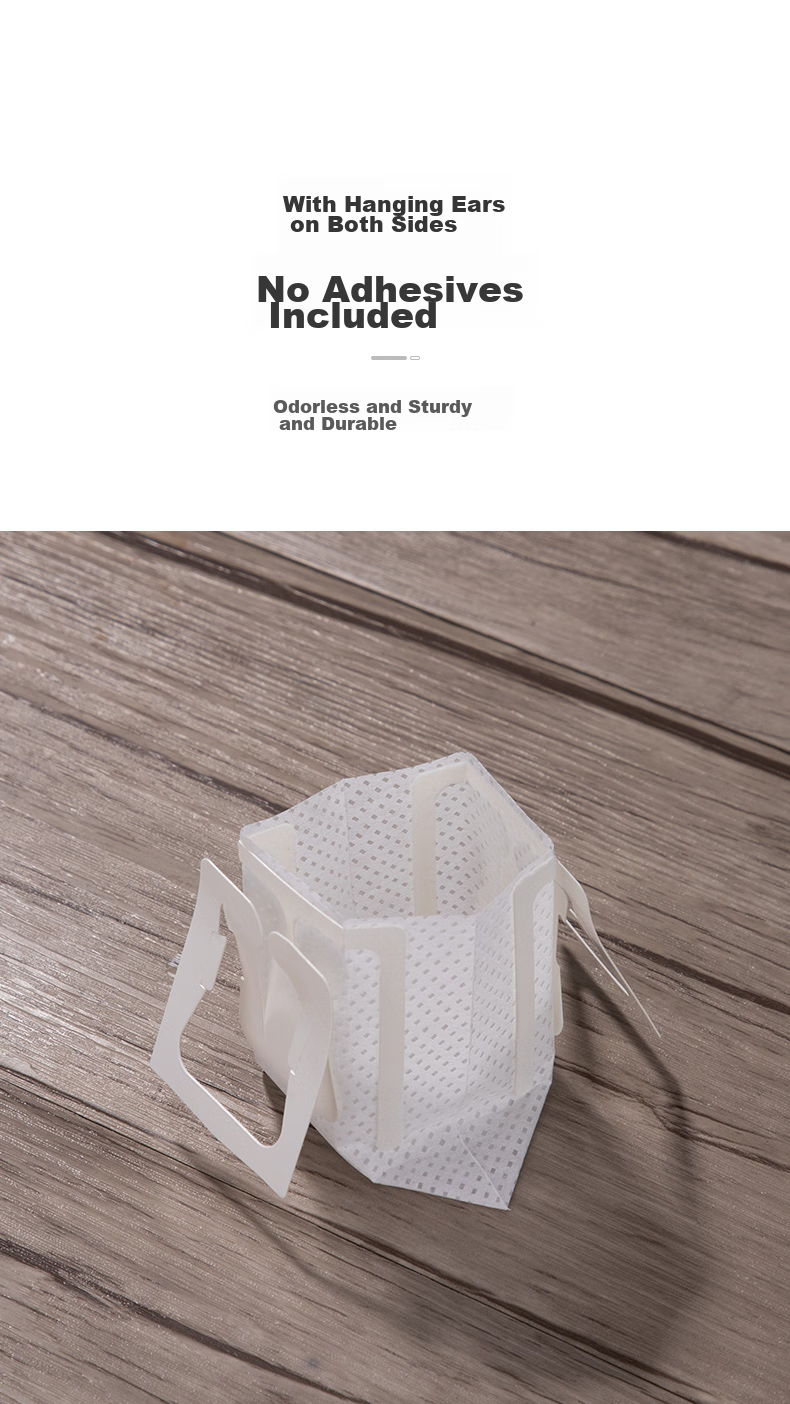 SIMELO Portable Coffee Filter Papers with Ear-Hook Design, 50 Count, Drip-Style Hand-Brewed Filter Cups, Filter Paper Bags, Mesh Filters 5