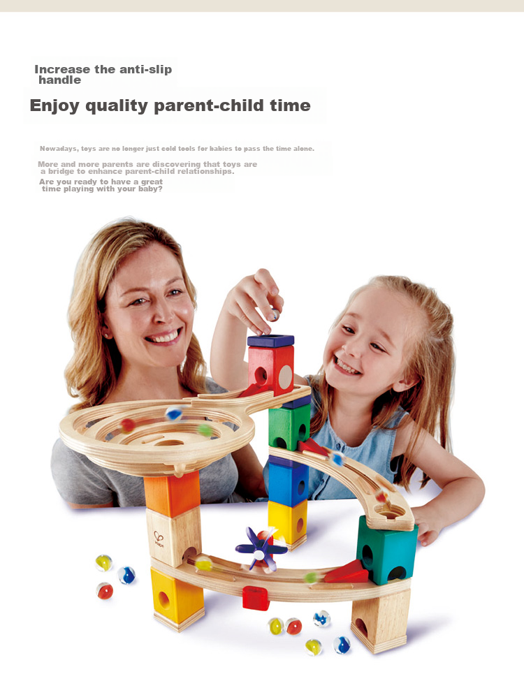 Hape Children's Early Education Toy, DIY Parent-Child Slide Track, Marble Game, Double Spiral Racing Set, Birthday Gift E1100 10