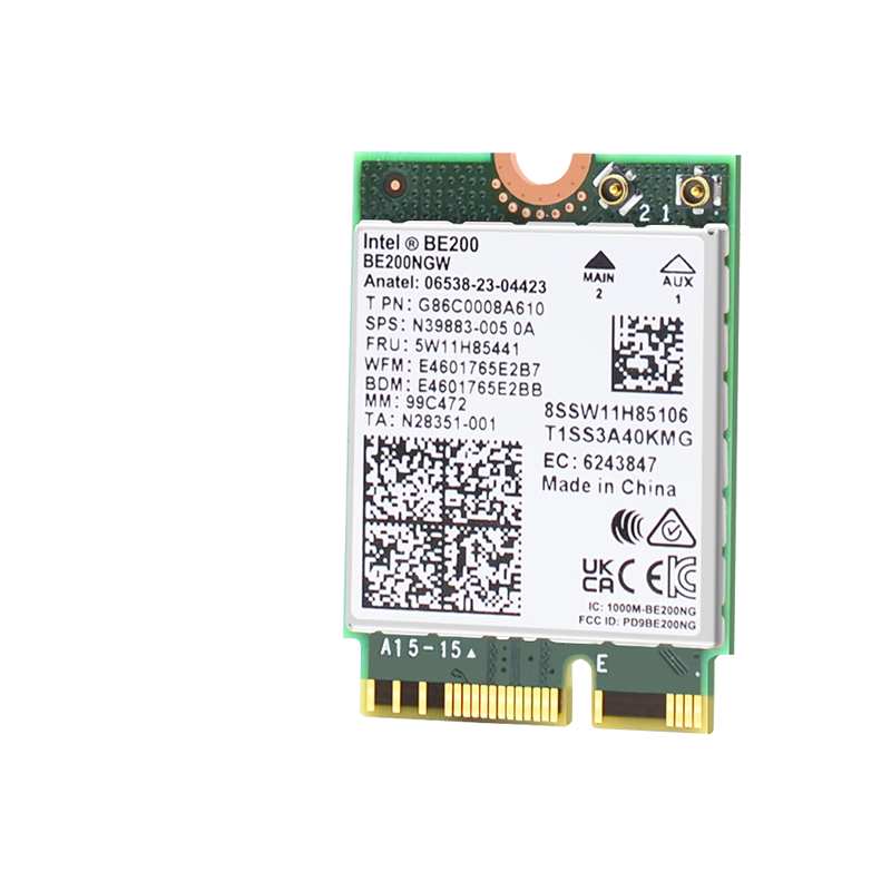 EB-LINK Intel BE200 Chip Laptop Wireless Network Card, 8774M M.2 Interface, WiFi 7 Gigabit Tri-Band Network Card, Bluetooth 5.4, Computer Internal Module