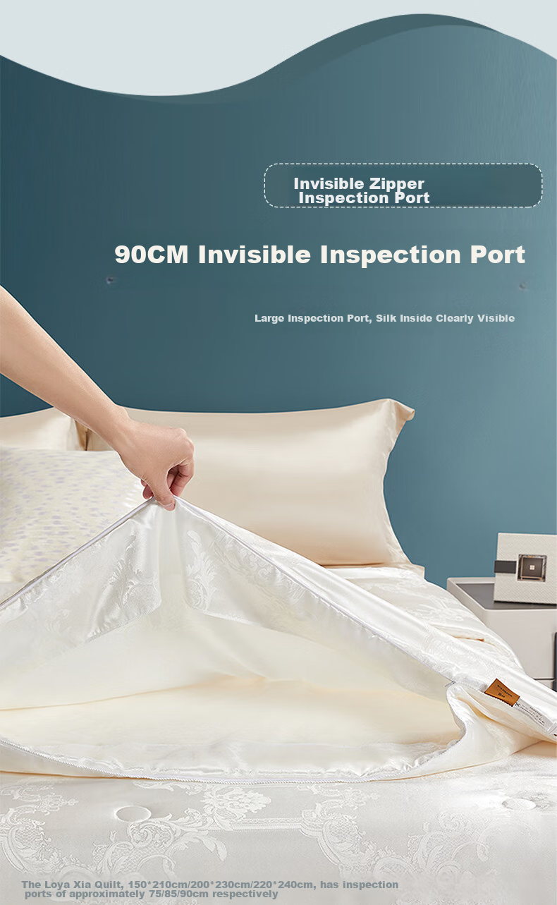 BEYOND Home Textiles 100% Silk Duvet, Antibacterial Thickened Spring And Autumn Comforter, Approximately 5.8 Jin (2.9 Kg), 220*240cm 4