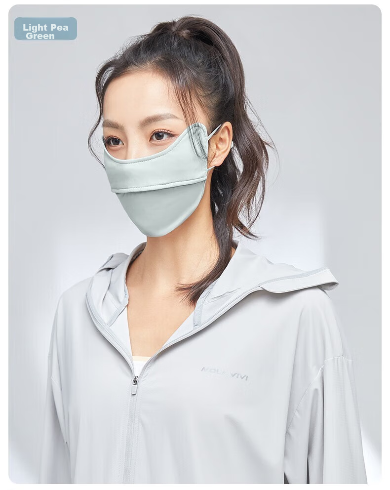 MOLY VIVI Sun Protection Face Mask, Summer Lightweight Breathable Sunshade, UV-Resistant Eye Protection, Non-Binding Ear Design, Magic Vivia 21