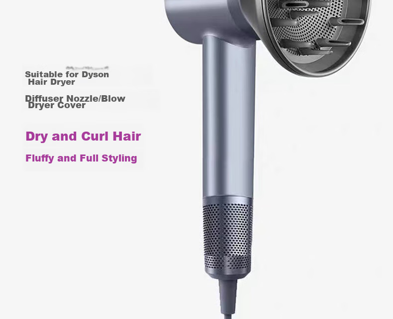 PURPAVWINNER Suitable for Laifen Hair Dryer Diffusion Nozzle, Volumizing And Smoothing Magnetic Blower Nozzle, Styling Curling Iron Hair Dryer LF03/SE/SE2, Large Diameter Drying Hood 2