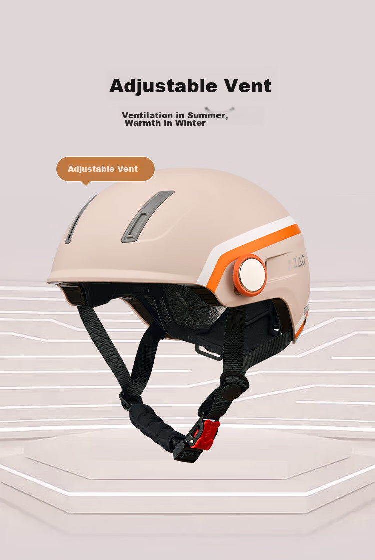 JD Original Electric Vehicle Helmet, Light Oxygen Series 3C Certified, for Electric Scooters, Motorcycles, Bicycles, Unisex Safety Helmet, Riding Half Helmet Or Full Helmet with Short Visor, Gray, M Size 7