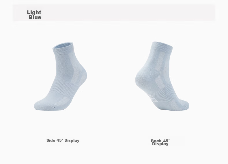 XTEP Men's Sports Running Socks, Sweat-Wicking And Moisture-Absorbing Breathable Socks, Beige + Medium Gray + Black, One Size Fits All 13