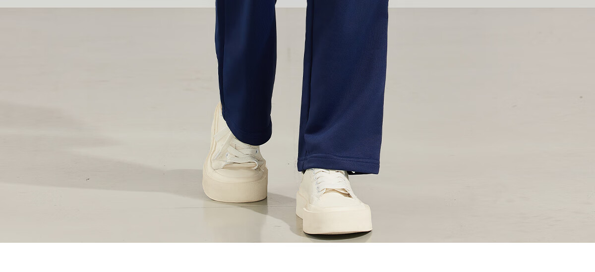 PinCai Women's Sports Pants Simple Solid Color Loose Straight Leg Elastic Waist Casual Pants P12KK5812 36