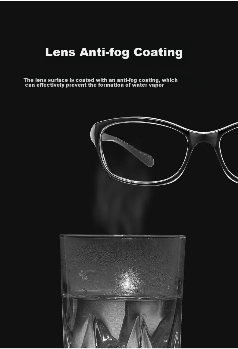 LESCA LUNETIER Anti-Fog Goggles Protective Eyewear for Outdoor Cycling, Windproof, Dustproof, Pollen-Proof, High-Definition Anti-Splash, Black Frame 7