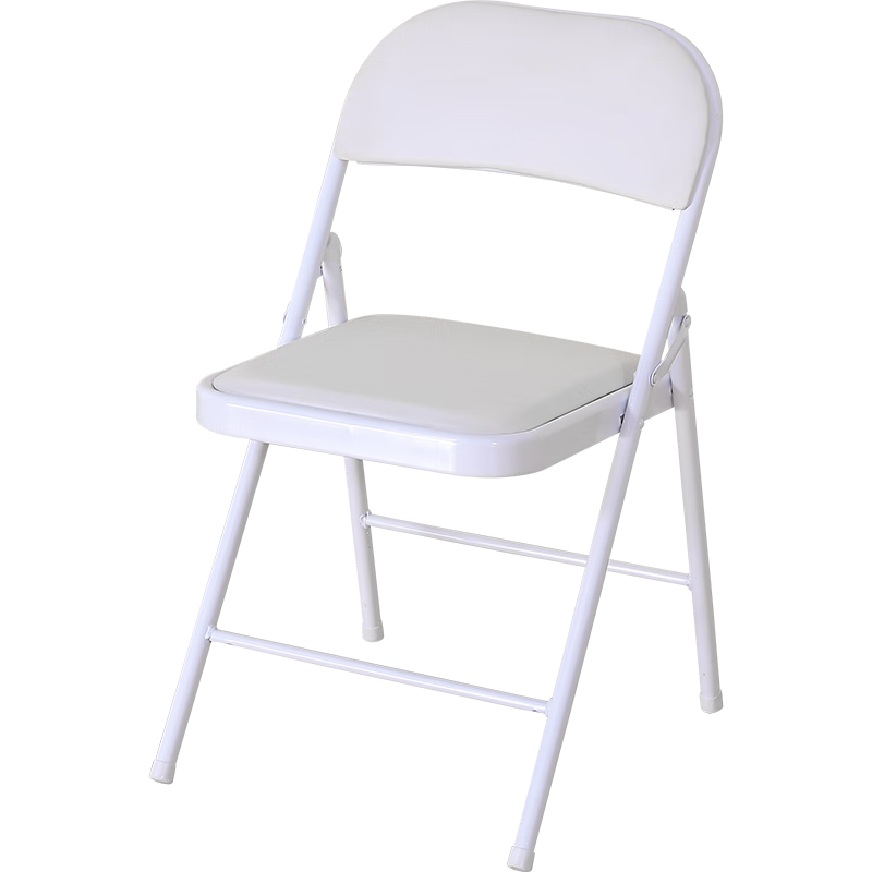 Huakaizhixing Folding Chair, Home Chair, Folding Stool, Office Training Chair, Conference Chair, Study Chair, 1022 White