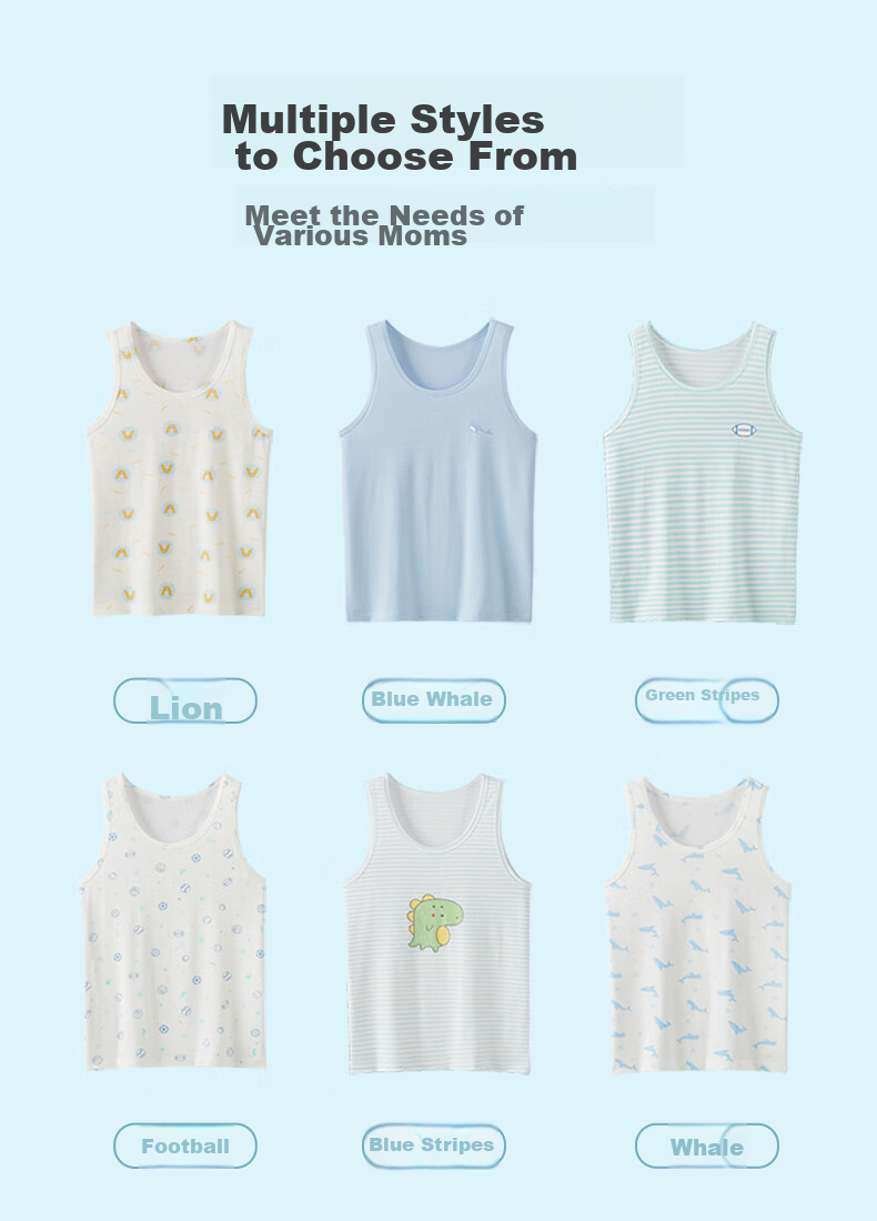 Hengyuanxiang Children's Tank Top Undershirt for Boys And Girls, Lightweight Summer Sleeveless Undershirt for Kids And Teens 10