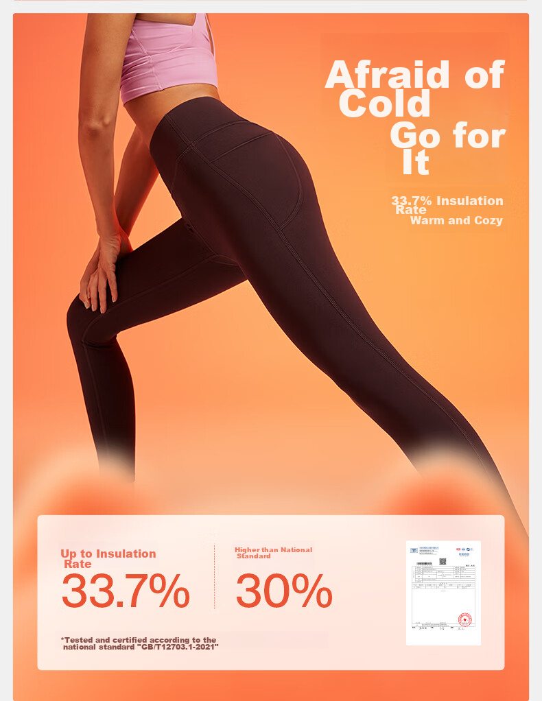 VFU Meowmeow Fleece Yoga Pants for Women, High-Waisted Butt-Lifting Sports Pants, Autumn And Winter Warm Fleece-Lined Fitness Pants, Plum Purple, Size L 13