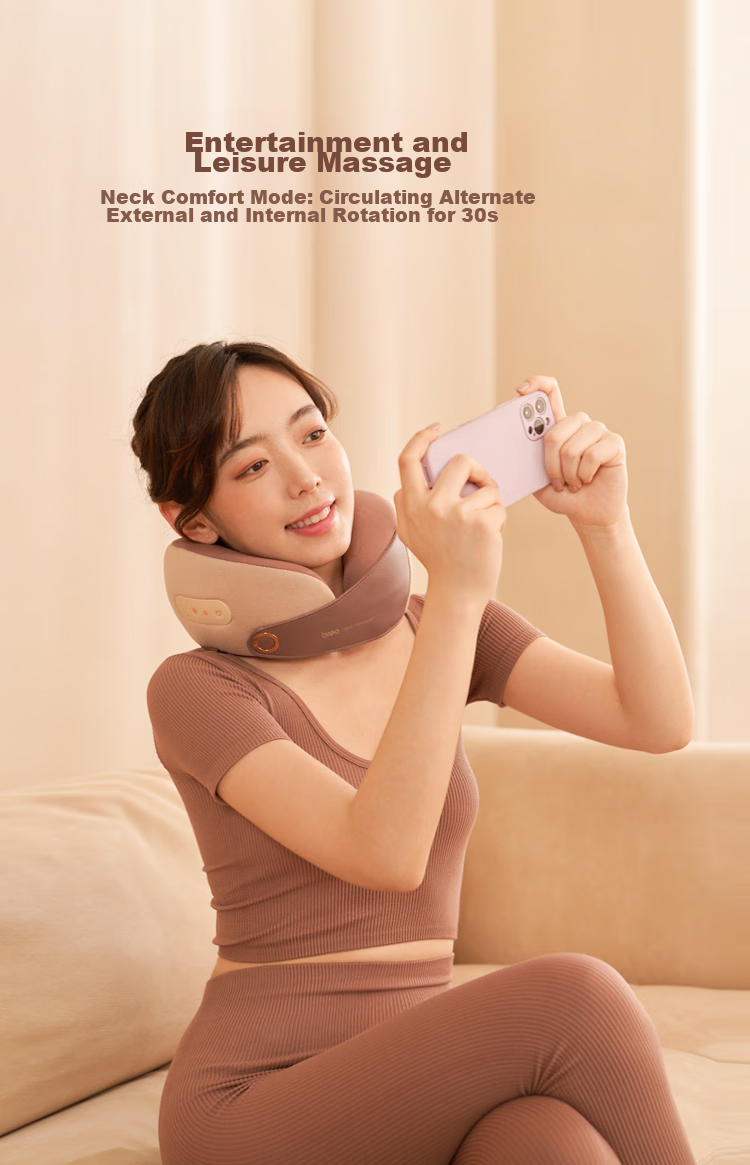 Breo Neck Massager, C2 Neck And Shoulder Massage Device, Pillow Ring U-Shaped Neck Pillow with Heat Therapy And Kneading Function, Birthday Gift for Mom, Wife, Boyfriend Or Girlfriend 12