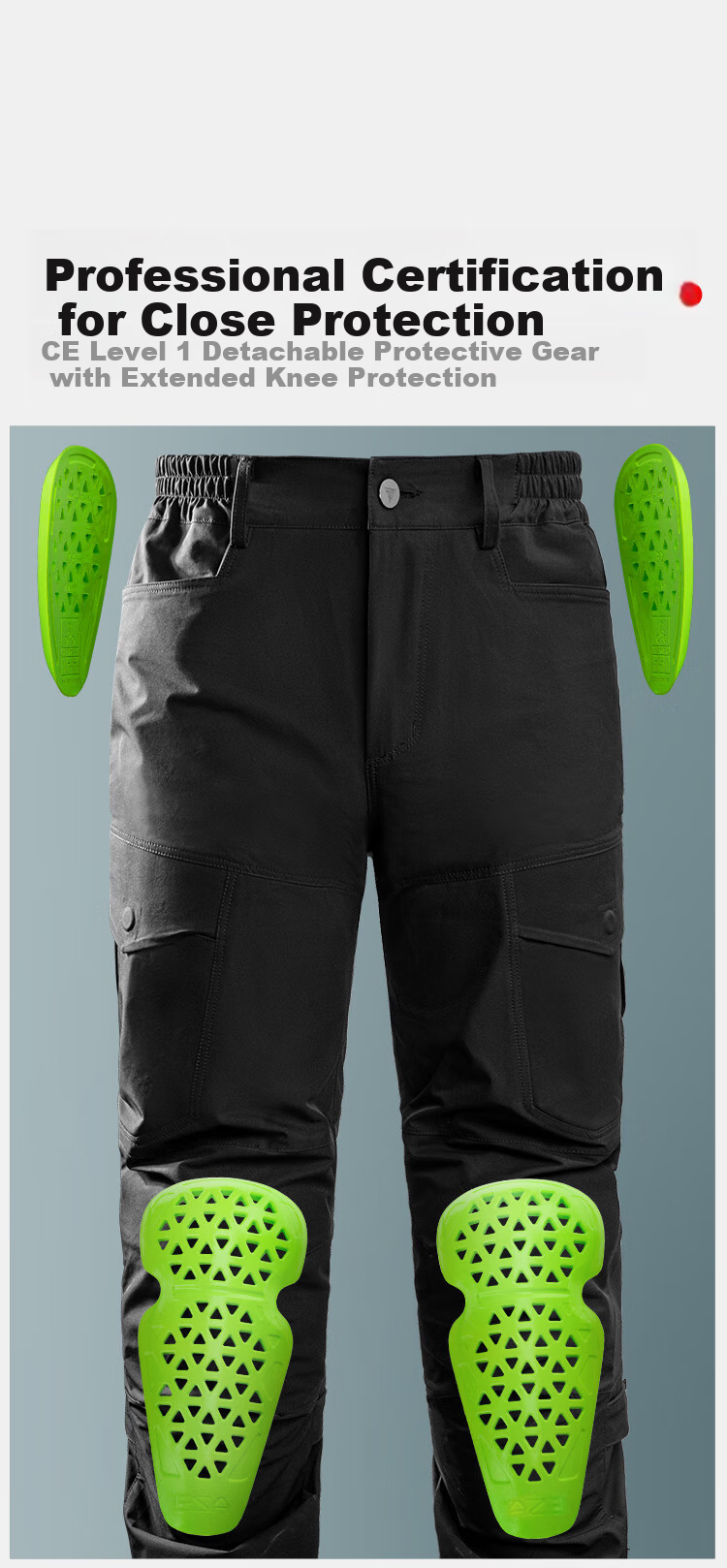 MOTOWOLF Motorcycle Quick-Release Riding Pants, Motorbike Anti-Fall Winter Warm Windproof Quick-Release Trousers, Windproof Pants, Cold-Resistant Quick-Detach Pants 9