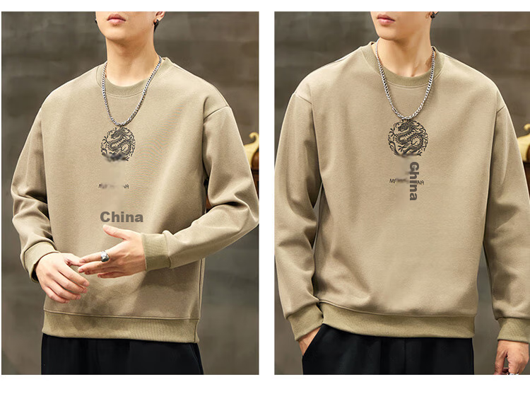 JEEP SPIRIT Men's Sweatshirt, Autumn Jacket for Men, Long-Sleeve T-Shirt, Loose Casual Trendy Clothing 17