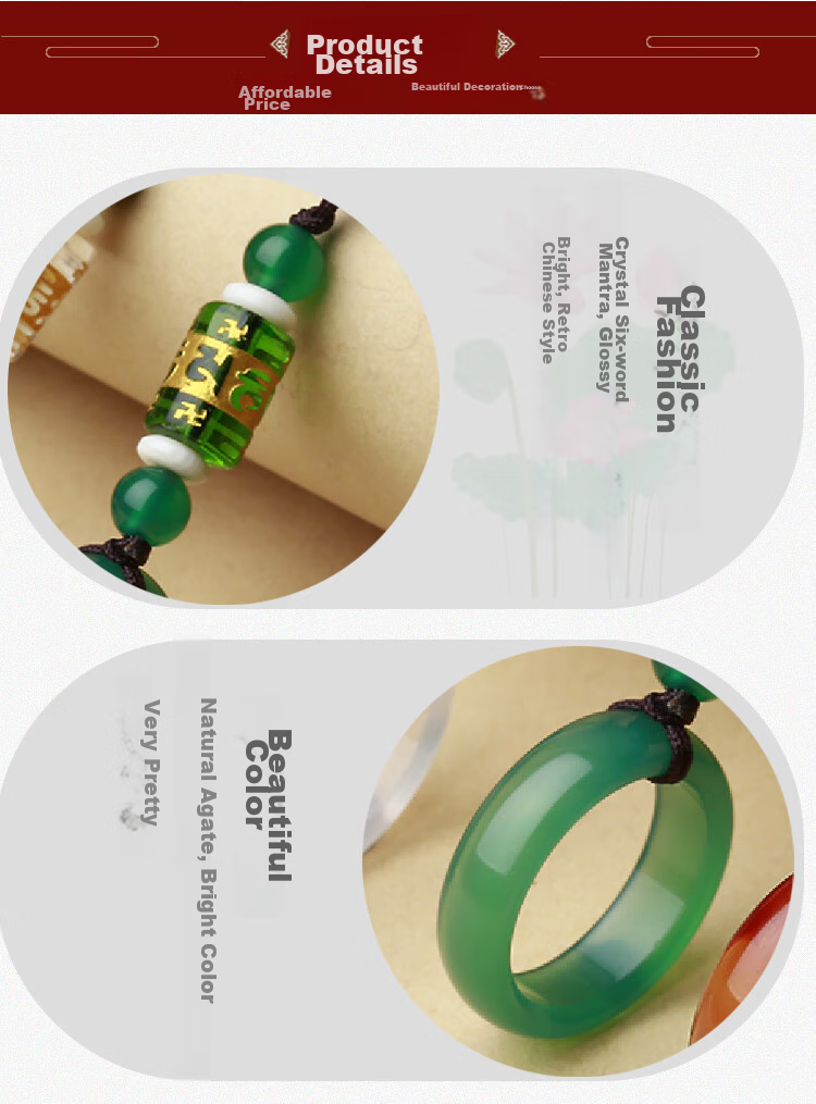 Jiangming Phone Pendant, Natural Agate Jade Phone Chain, Pure Copper Ingot Peace Buckle, Car Key USB Drive Phone Case Lanyard, Anti-Loss, Short Metal Chinese Style Pendant for Men And Wome 11