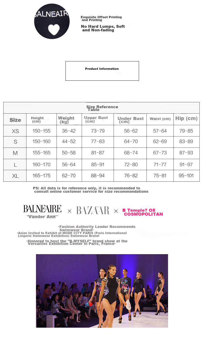 BALNEAIRE [Gike Linyi's Same Style] Little Red Heart Series One-Piece Swimsuit for Women, Slimming Back Design, Hot Spring Beach Wear, XL 60551 4