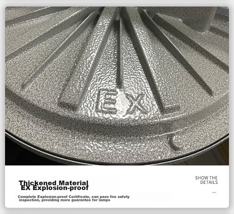 Xinya Explosion-Proof Light, LED Ceiling Light, IP65 Rated, Explosion-Proof Type for Factories And Warehouses, Gas Station Workshop Lighting, Explosion-Proof Floodlight, 50W 17