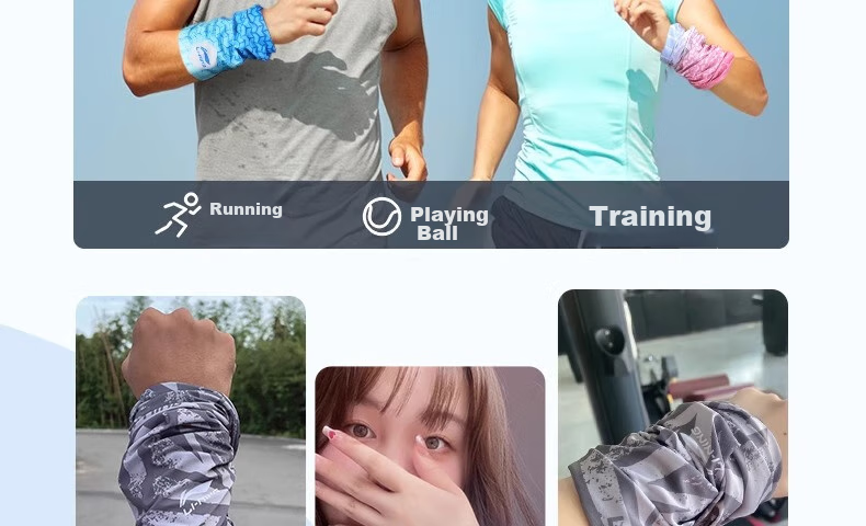 LI-NING Cooling Wristband Sports Fitness Sweat Absorbing Wrist Towel Running Quick-Dry Towel Bench Press Badminton Protective Gear 14