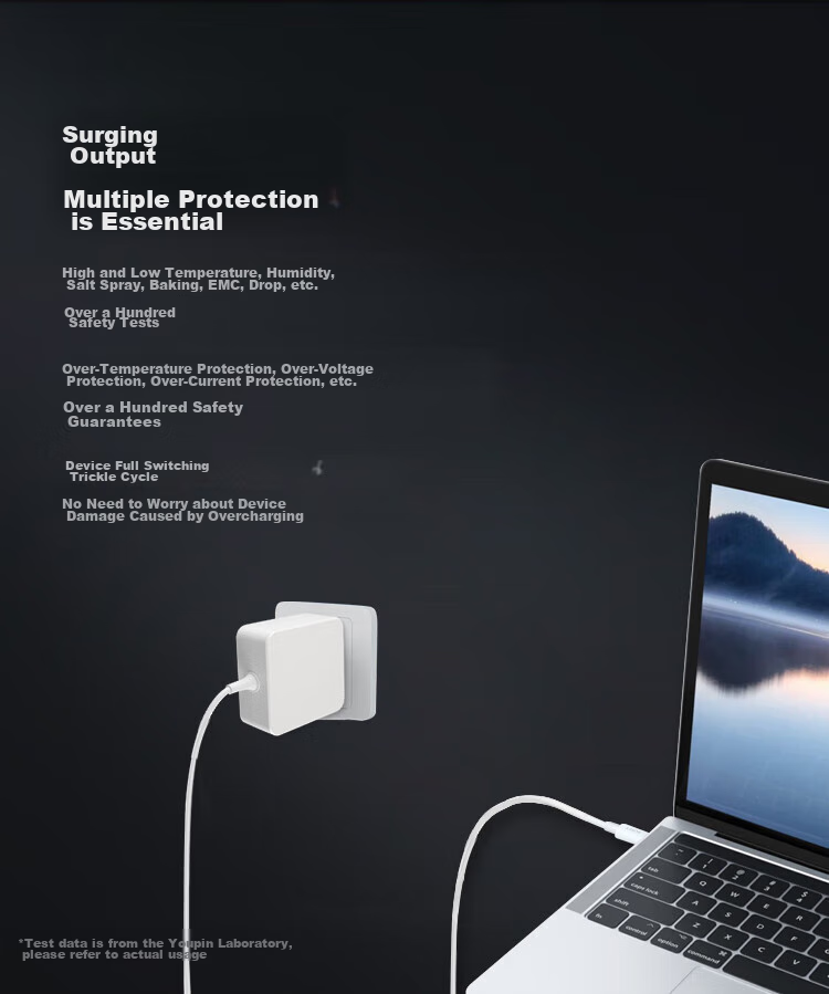 Youpin, Suitable for Huawei/Xiaomi Laptops, 65W Type-C Power Adapter Cable, Fast Charging for Honor Magic And Redmi, Charging Cable for Matebook13 9