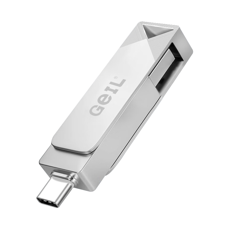 GEIL, 128GB, USB3.0, Type-C, Dual-Use Flash Drive And OTG Adapter, High-Speed 100MB/s, Compatible with Android Phones And Laptops, Universal Flash Drive, GP100 Series