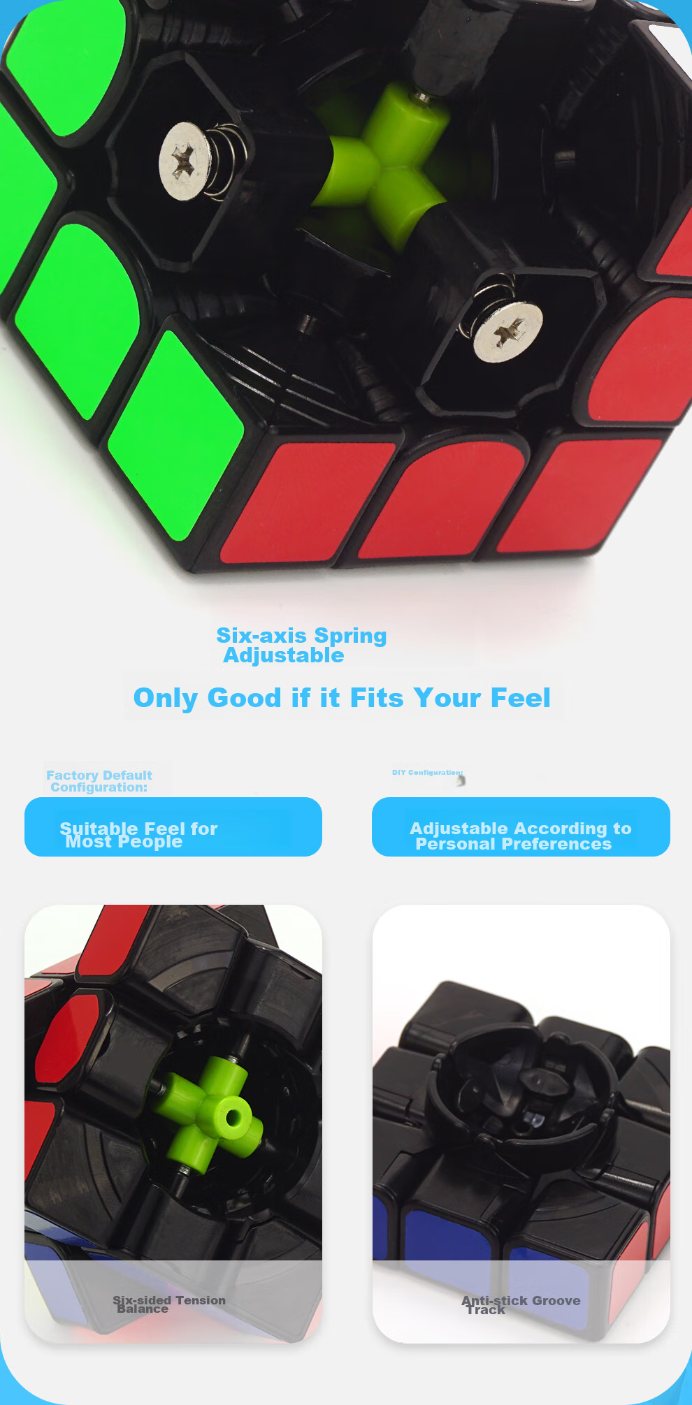 Qiyi 9-Piece Rubik's Cube Gift Set, 2x2 3x3 23x23 Mirror Pyramid, Children's Day Gift Toy 9