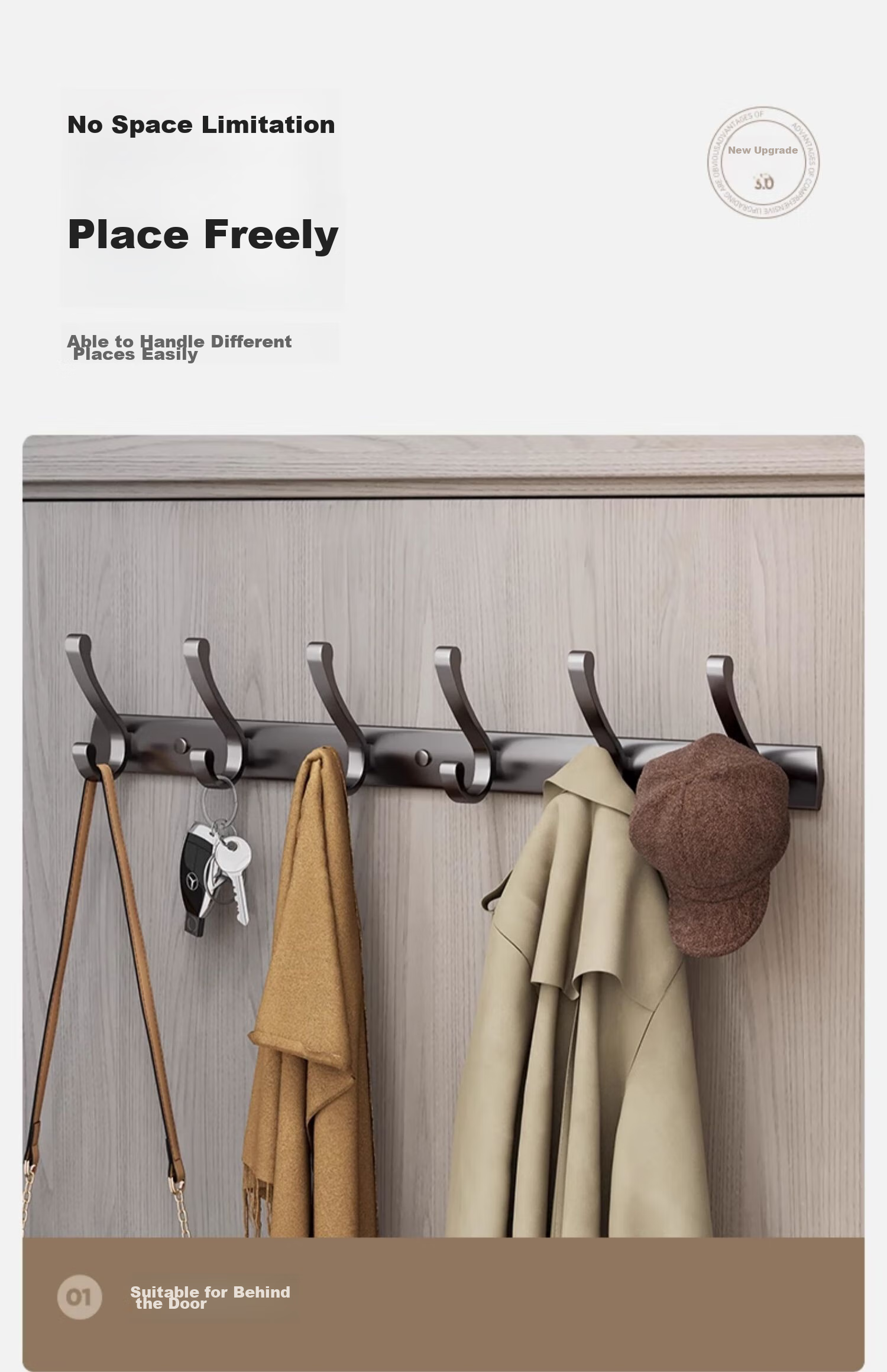 Xiaomo Suction Cup Hooks, No Drilling Required, Strong Vacuum Hooks, for Towels, Bathroom, Kitchen, Wall-Mounted, Traceless Hooks, 2 Pieces 11