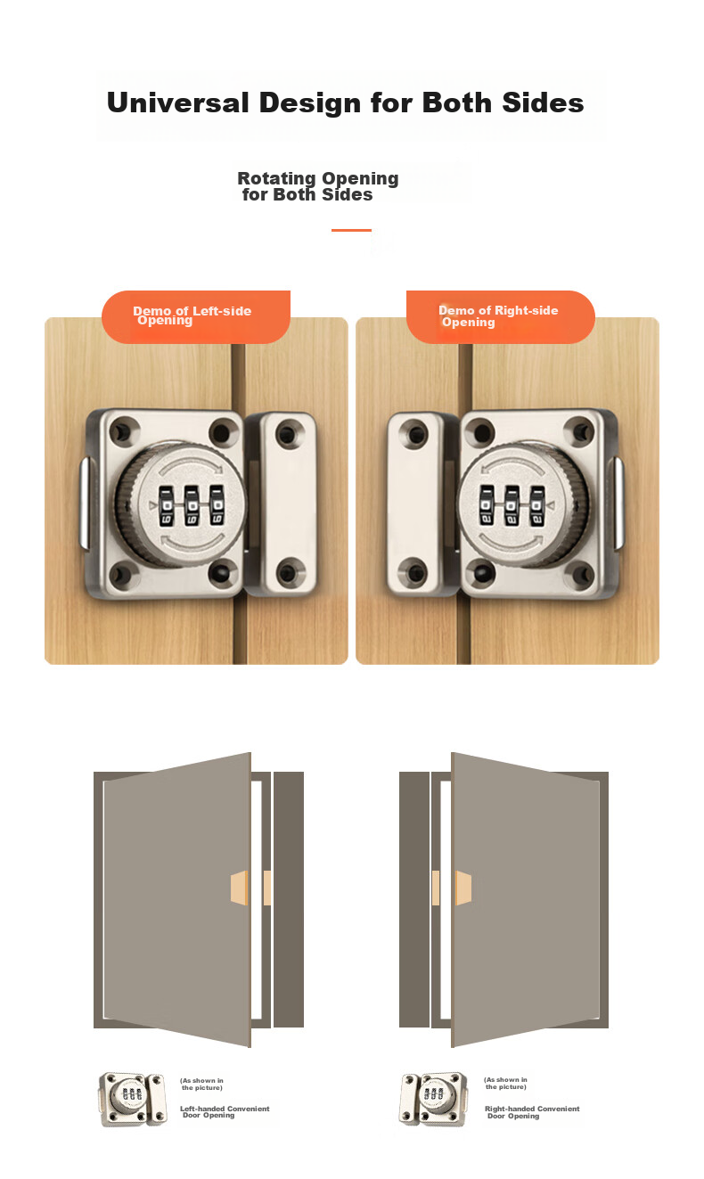 Dipuer Locking Drawer Latch, No Drilling Required, Refrigerator Door Lock, Cabinet Lock, Office Metal Cabinet Lock, Electrical Panel Lock Hardware 9